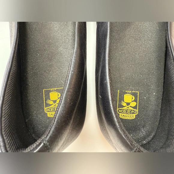 KEEN Women's Kanteen Flat Non Slip Black Flats Utility Work Shoe - Picture 8 of 16